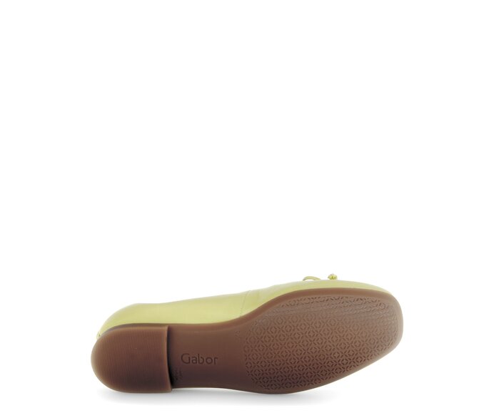 Gabor Damen  Eleganter Ballerina Grün - Glattleder