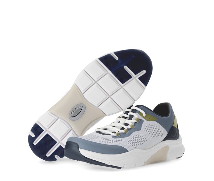 Gabor Herren Rollingsoft Sneaker Low Weiß - Textil