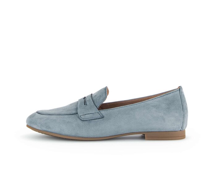 Gabor Damen Slipper Blau - Rauleder