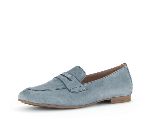 Gabor Damen  Slipper Blau - Rauleder