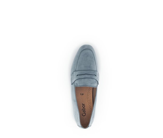 Gabor Damen  Slipper Blau - Rauleder