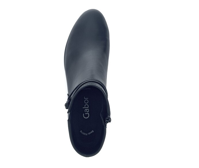 Gabor Damen  Elegante Stiefelette Blau - Glattleder