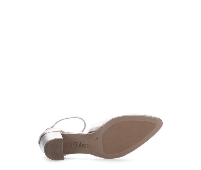 Gabor Damen  Spangenpumps Gold - Effektleder