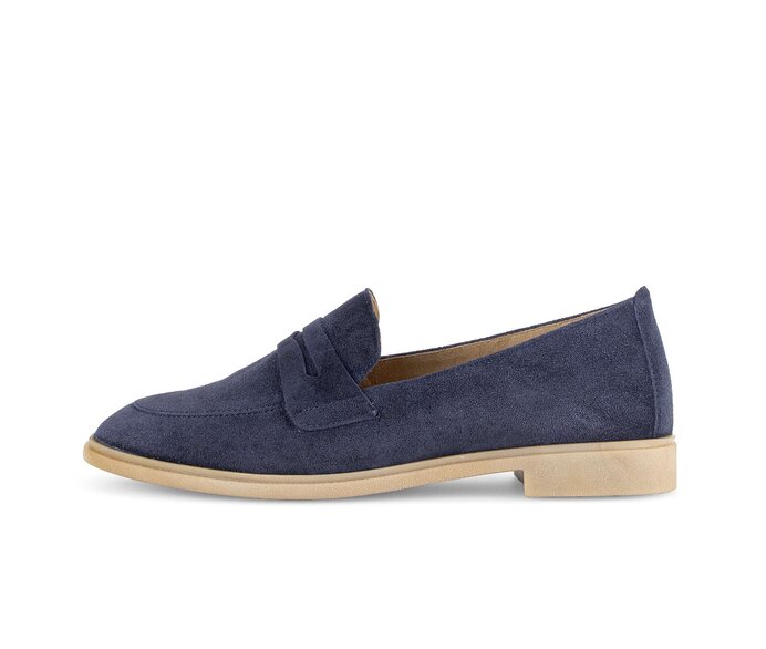 Gabor Damen Slipper Blau - Rauleder