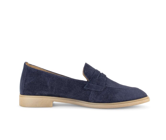 Gabor Damen  Slipper Blau - Rauleder