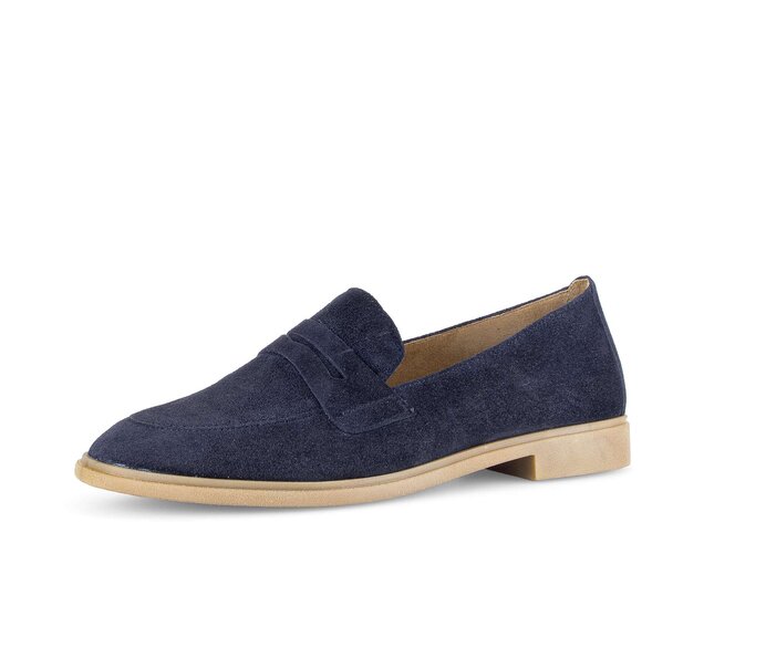 Gabor Damen  Slipper Blau - Rauleder