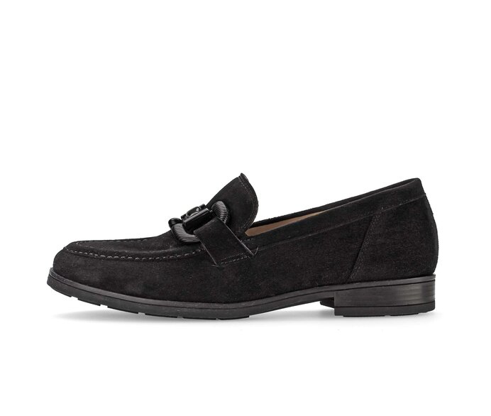 Gabor Damen Slipper Schwarz - Rauleder