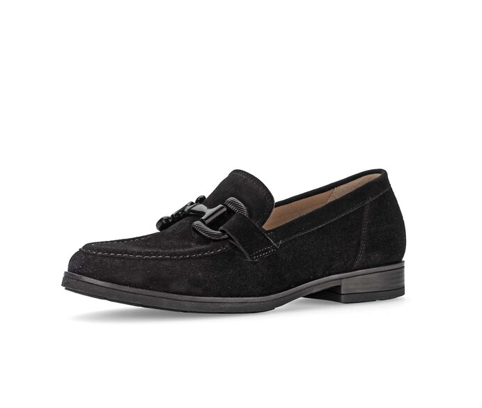 Gabor Damen  Slipper Schwarz - Rauleder