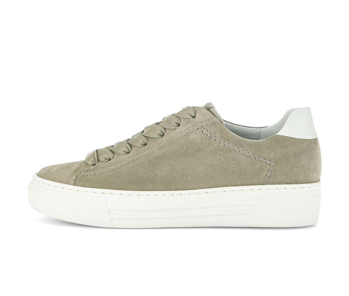 Gabor Damen Sneaker Low Grün - Rauleder