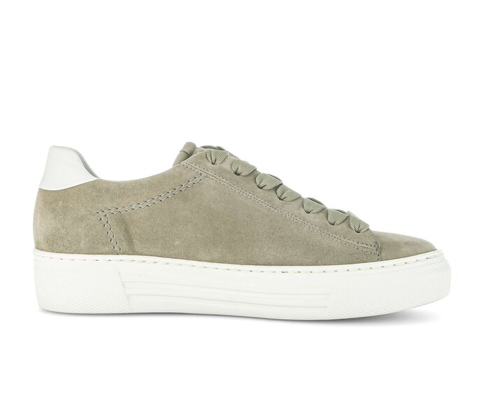 Gabor Damen  Sneaker Low Grün - Rauleder