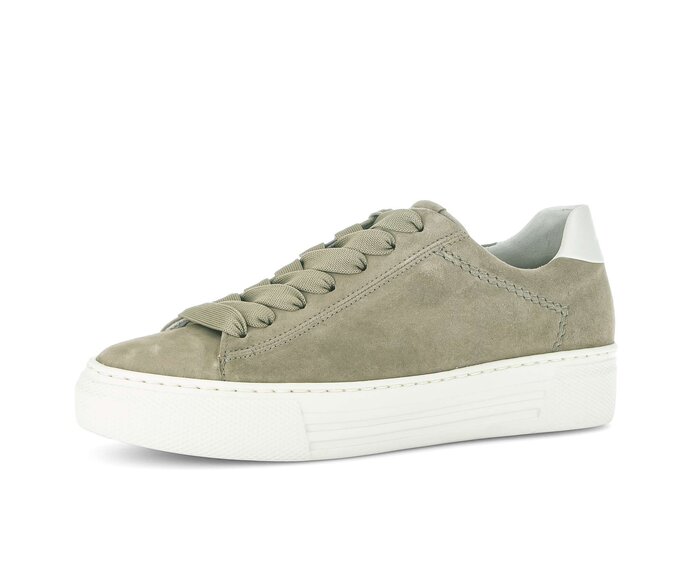 Gabor Damen  Sneaker Low Grün - Rauleder