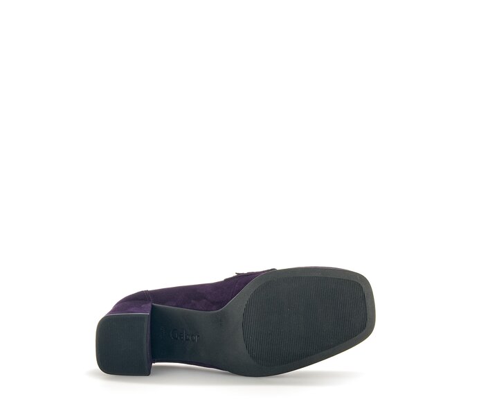 Gabor Damen  Hochfrontpumps Lila - Rauleder