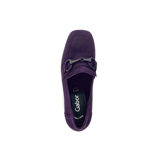 Gabor Damen  Hochfrontpumps Lila - Rauleder