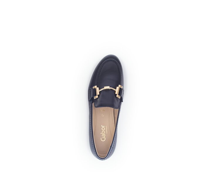 Gabor Damen  Slipper Blau - Glattleder