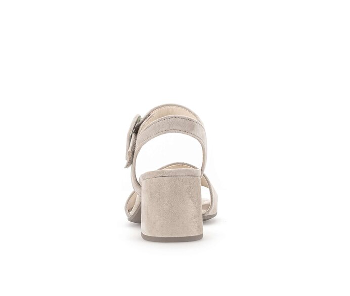 Gabor Damen  Riemchensandale Beige - Rauleder