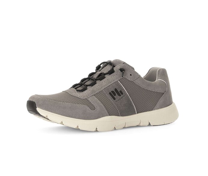 Pius Gabor Herren Sneaker Low Grau - Materialmix Leder/Textil