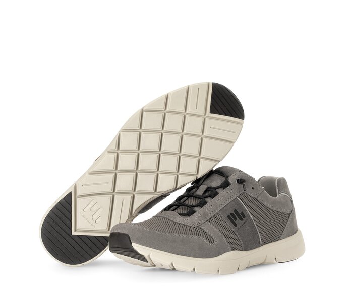 Pius Gabor Herren Sneaker Low Grau - Materialmix Leder/Textil