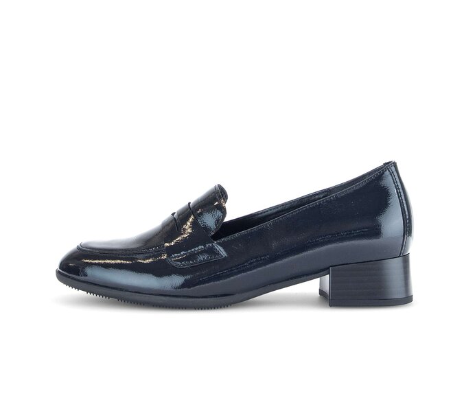 Gabor Damen Hochfrontpumps Blau - Lackleder