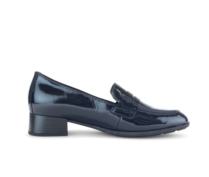 Gabor Damen  Hochfrontpumps Blau - Lackleder