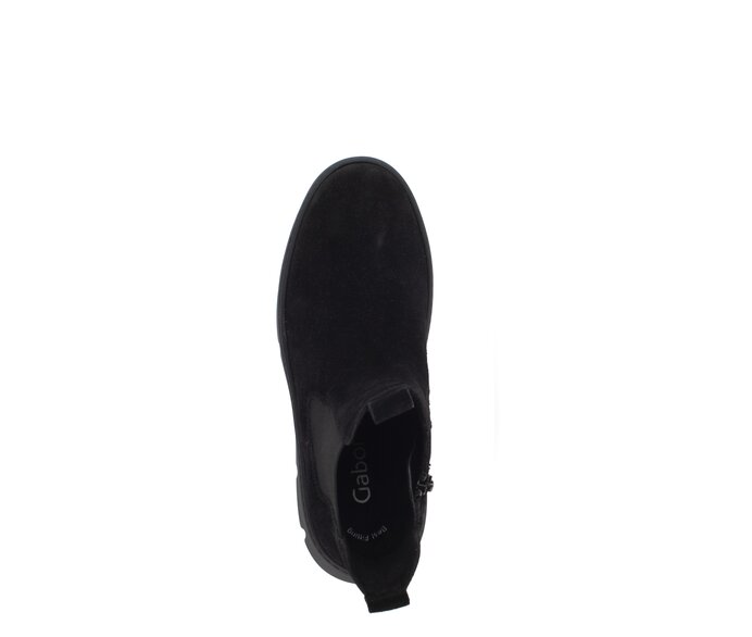 Gabor Damen  Chelsea Boot Schwarz - Rauleder