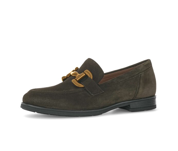 Gabor Damen  Slipper Grün - Rauleder