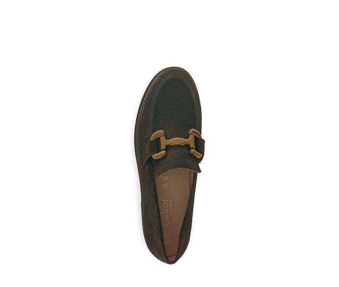 Gabor Damen  Slipper Grün - Rauleder