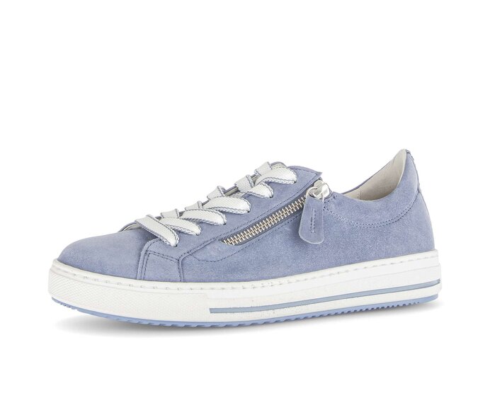 Gabor Damen  Sneaker Low Blau - Rauleder