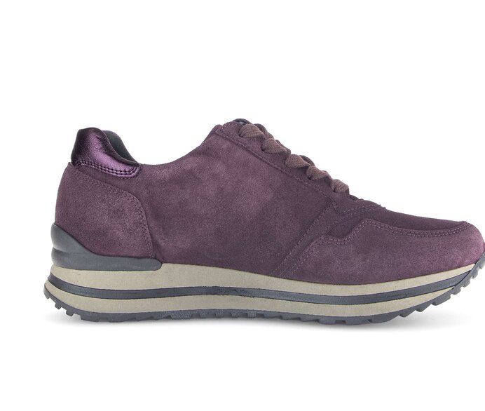 Gabor Damen  Sneaker Low Lila - Materialmix Leder