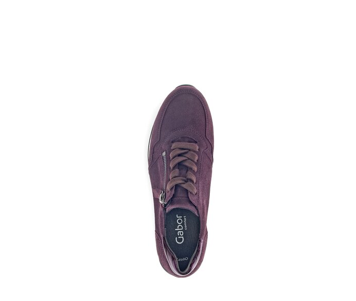 Gabor Damen  Sneaker Low Lila - Materialmix Leder