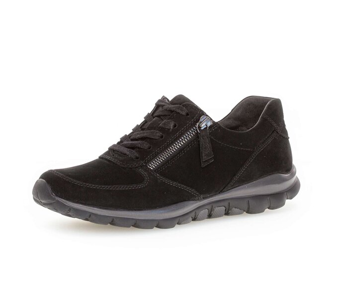 Gabor Damen  Sneaker Low Schwarz - Rauleder