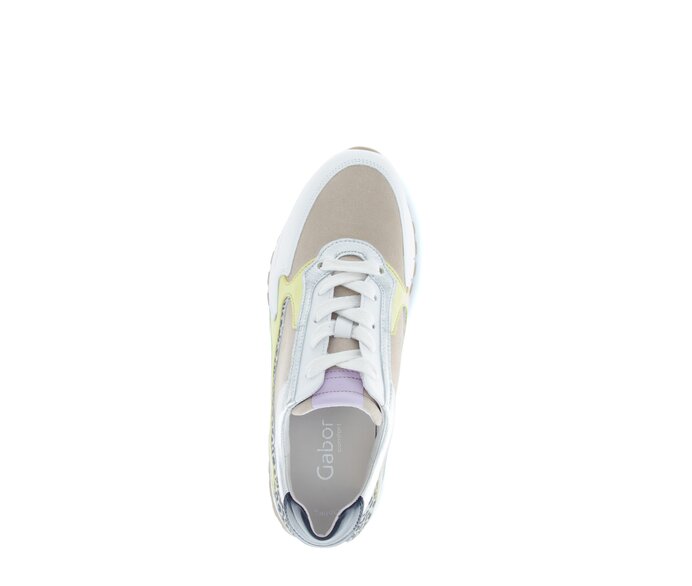 Gabor Damen  Sneaker Low Multicolour - Materialmix Leder