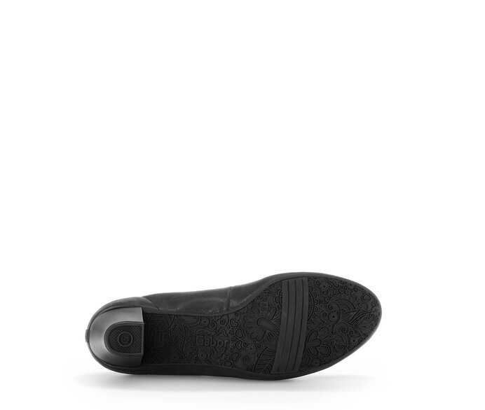Gabor Damen  Eleganter Pumps Schwarz - Rauleder