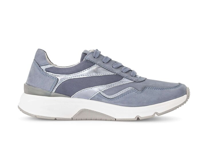 Gabor Damen  Sneaker Low Blau - Rauleder