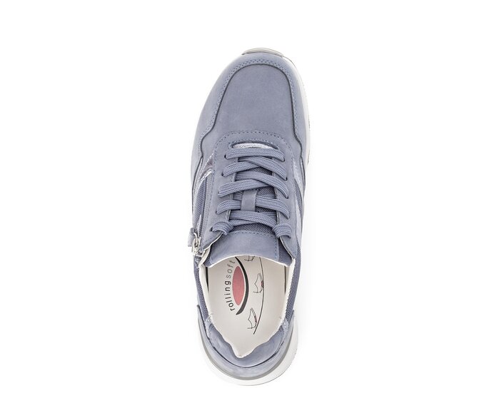 Gabor Damen  Sneaker Low Blau - Rauleder