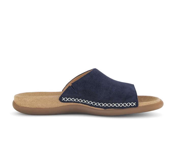 Gabor Damen  Pantolette Blau - Rauleder
