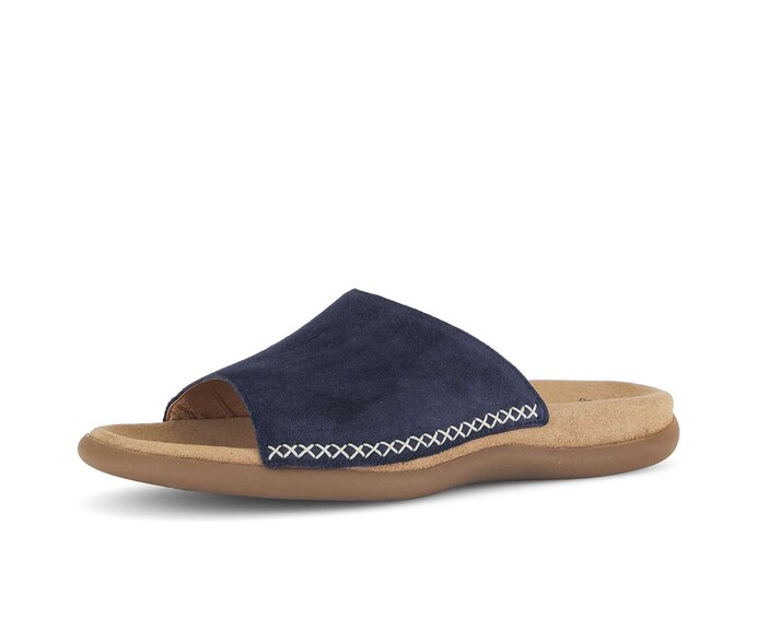 Gabor Damen  Pantolette Blau - Rauleder