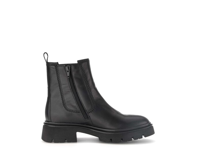 Gabor Damen  Chelsea Boot Schwarz - Glattleder