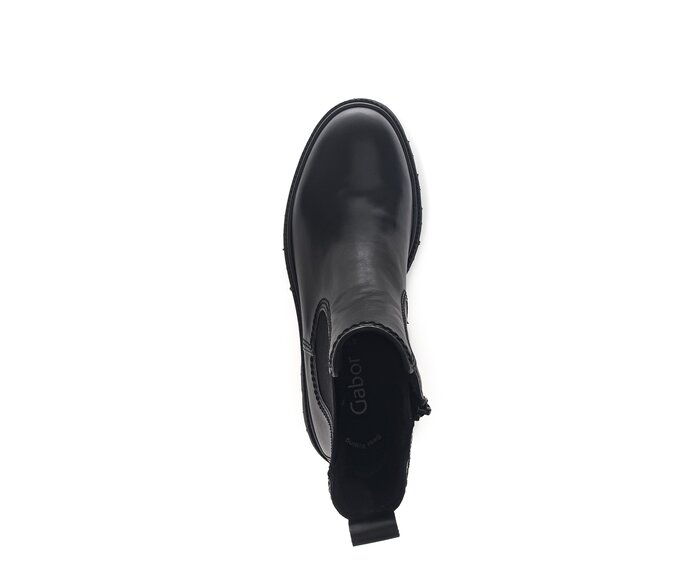 Gabor Damen  Chelsea Boot Schwarz - Glattleder