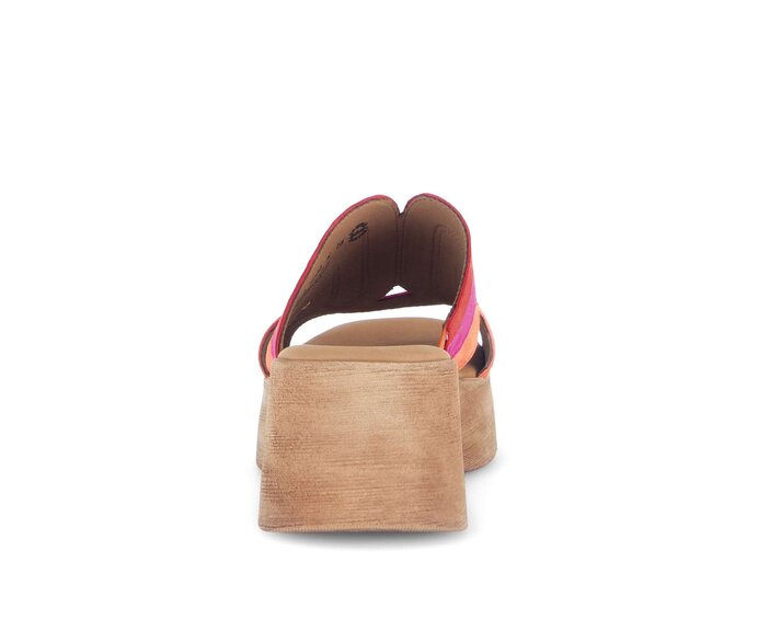 Gabor Damen  Plateau Sandale Rot - Rauleder