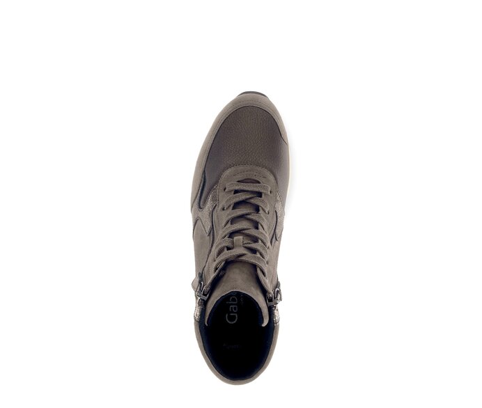 Gabor Damen  Sportliche Stiefelette Bronze - Materialmix Leder/Lederimitat