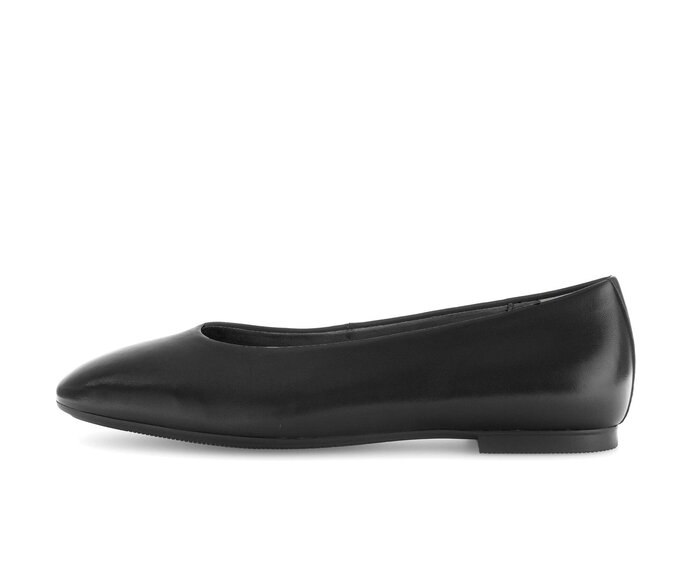 Gabor Damen Eleganter Ballerina Schwarz - Glattleder