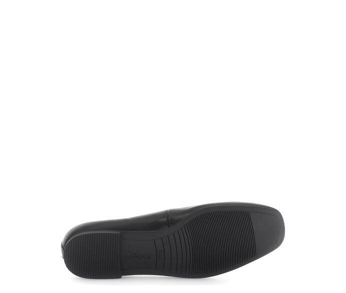 Gabor Damen  Eleganter Ballerina Schwarz - Glattleder