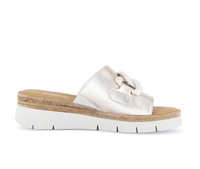 Gabor Damen  Pantolette Beige - Effektleder