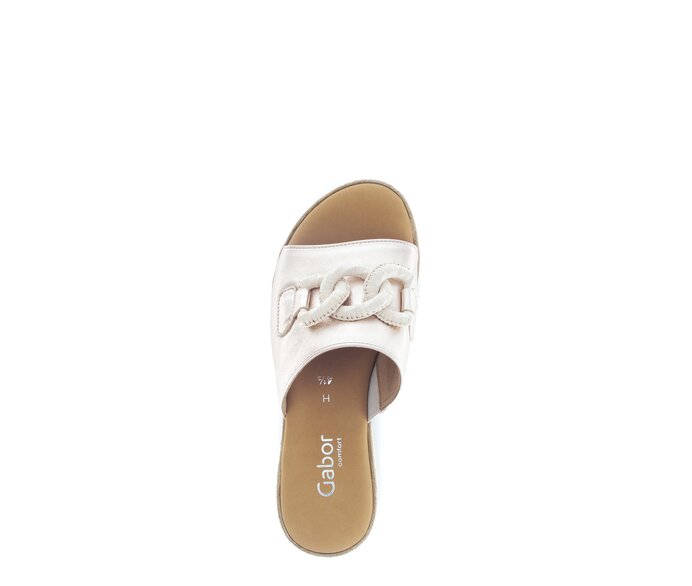 Gabor Damen  Pantolette Beige - Effektleder