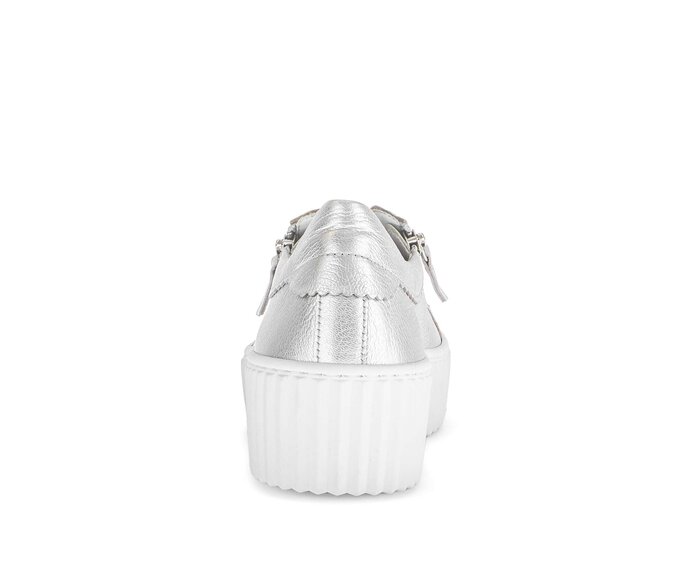 Gabor Damen  Sneaker Low Silber - Effektleder
