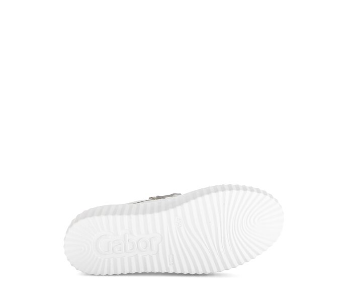 Gabor Damen  Sneaker Low Silber - Effektleder