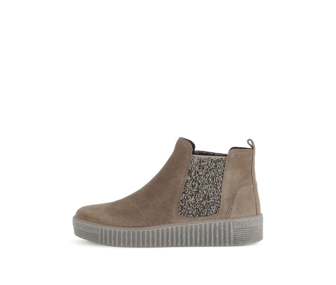 Gabor Damen Chelsea Boot Braun - Rauleder