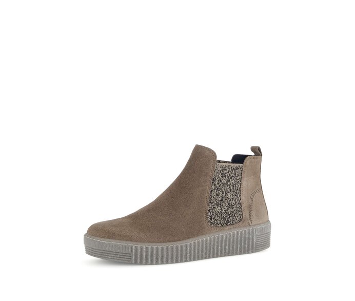 Gabor Damen  Chelsea Boot Braun - Rauleder