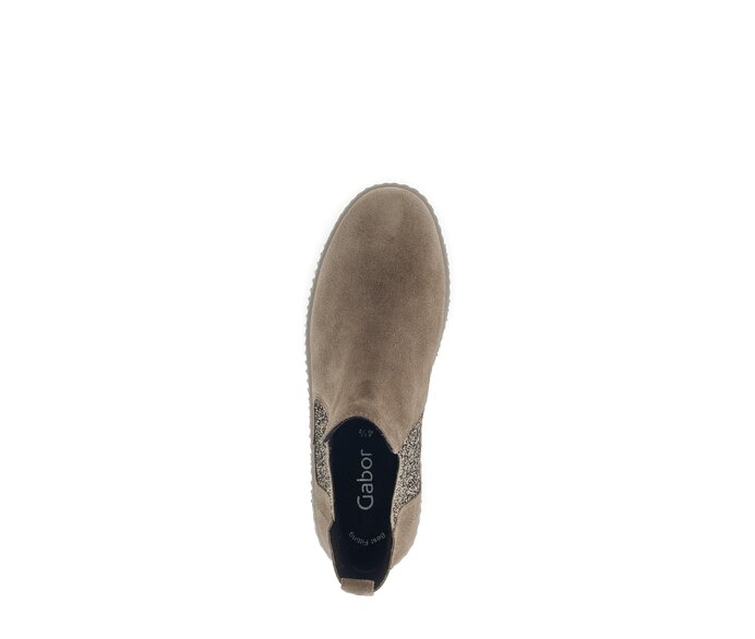 Gabor Damen  Chelsea Boot Braun - Rauleder