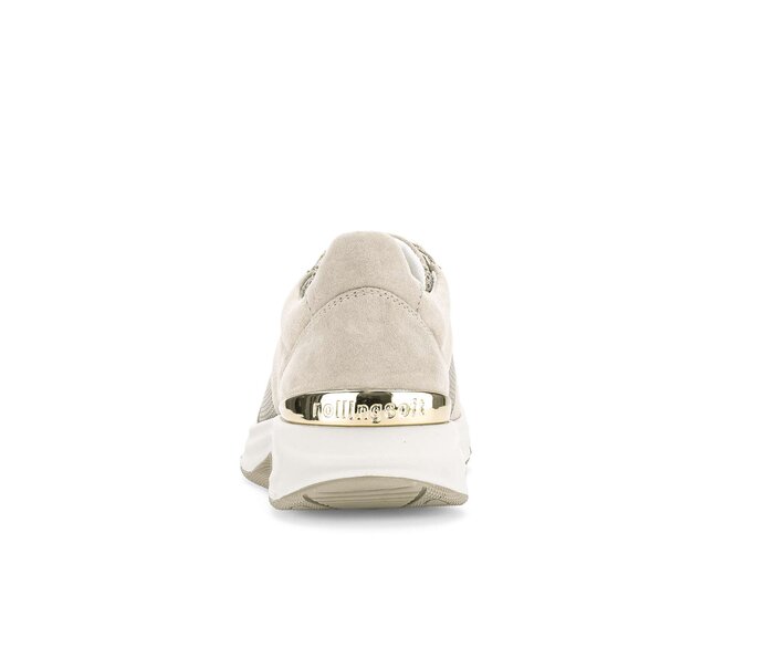 Gabor Damen  Sneaker Low Beige - Materialmix Leder/Lederimitat